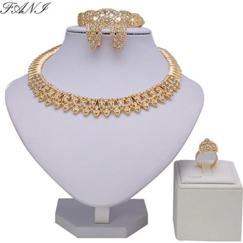 Fani woman accessories jewelry set nigerian women costume jewelry fashion african beads Jewelry Set Wholesale customer design