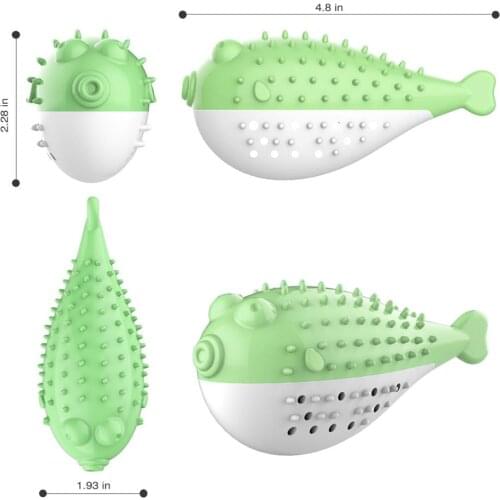 Cat Toothbrush Toys | Interactive Fish Shaped Cat Toy for Indoor Cats Kitten Built-in Small Bell | Tough Cat Toothbrush Nontoxic