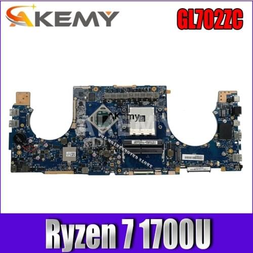 GL702ZC Motherboard Radeon RX 580 For ASUS S7ZC GL702Z GL702ZC Laptop motherboard GL702ZC Mainboard Support Ryzen 7 1700U