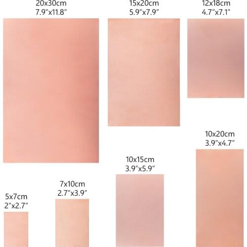 Copper Clad Laminate One Single Side Plate FR4 7x10cm 10x15cm 10x20cm 12x18cm Universal Circuit Fiber PCB DIY Copper Clad Board