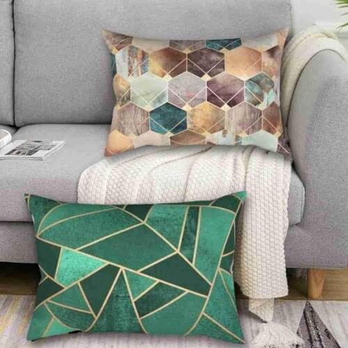 30x50CM Soft Marbling Cushion Cover Decorative Pillow Case Marble Geometric Sofa Car Throw Pillow Home Decor Pillow Cover