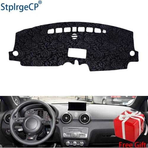 Latest Rose Pattern Non-slip Car Dashboard Cover Dash Mat Pad DashMat ANti-UV Car Sticker for AUDI A1 2008-2018 Car Styling