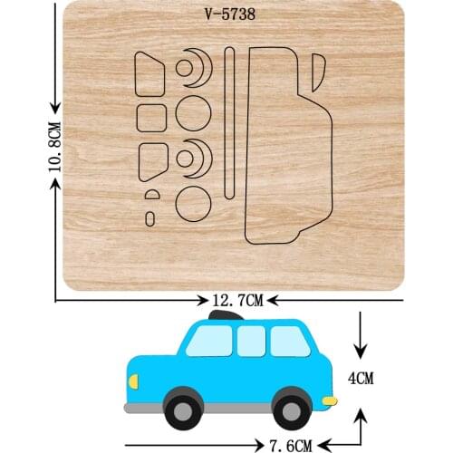 New car wooden dies cutting dies for scrapbooking Multiple sizes V-5738