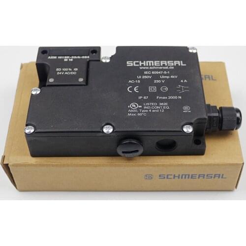 New Schmersal Safety Door Switch AZM 161SK-33RK-024-M16 black