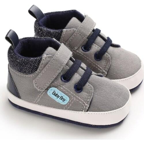 Autumn Baby Shoes Kid Boy Girl Canvas Cotton First Walker Anti-slip Soft Sole Toddler Sneaker 1 Pair