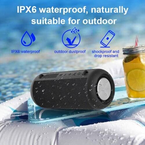 BD18 20w High Power Portable Waterproof Column Speaker Mage Bass with TF Card Playback AUX Input Play Subwoofer TWS Speakers