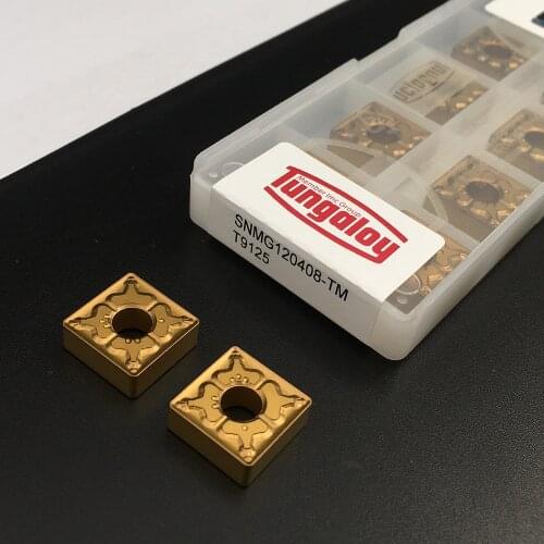Sale 100% Original 10PCS SNMG120408 TM T9125 High Quality Carbide Inserts External Turning Tools Steel Parts CNC Lathe Tools