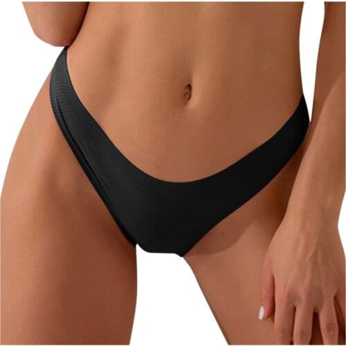Sexy Thong Bikini Bottoms Women G-string Brazilian Thongs Swimwear Swimsuit Female T-back Bottom Swimming Suit Underwear #YJ