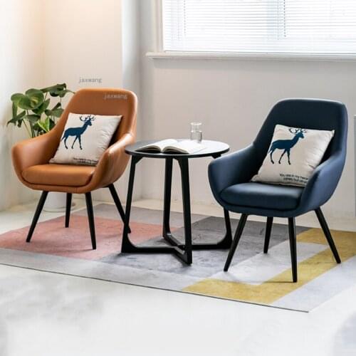 Nordic Restaurant Living Room Single Sofa Modern Minimalist Balcony Cafe Leisure Table Chair Bedroom Small Apartment Lazy Sofas