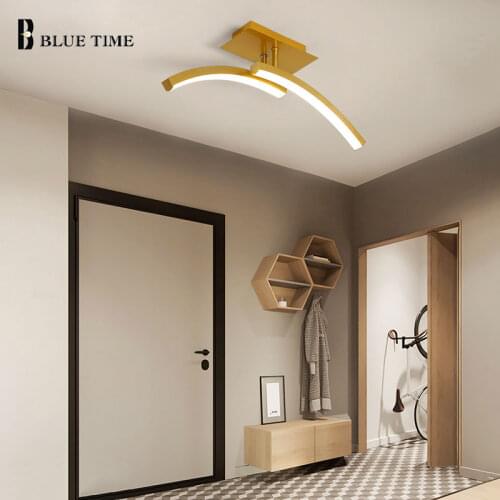 Modern Ceiling Lamp Small Home Led Ceiling Light Led Lustre Living room Bedroom Corridor Light Balcony Light Black&Gold Luminair