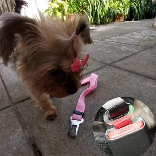 Pet Products Universal Dog Cat Car Seat Belt Adjustable Harness Seatbelt Lead Seat-belt Travel Clip Strap Leads Small Medium Pet