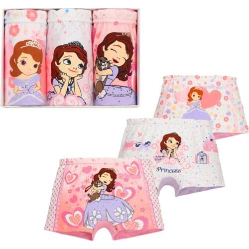 Disney Kids Panties Frozen Elsa Anna Princess Girls Underwear Kids Boxer Children Girls Cotton Underpants Children Clothes 3 14
