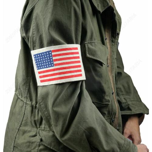 WWII WW2 US ARMY PARATROOPER FLAG ARM BAND INTERNATIONAL AMERICAN ARMBAND SOLDIER MILITARY WAR REENACTMENTS