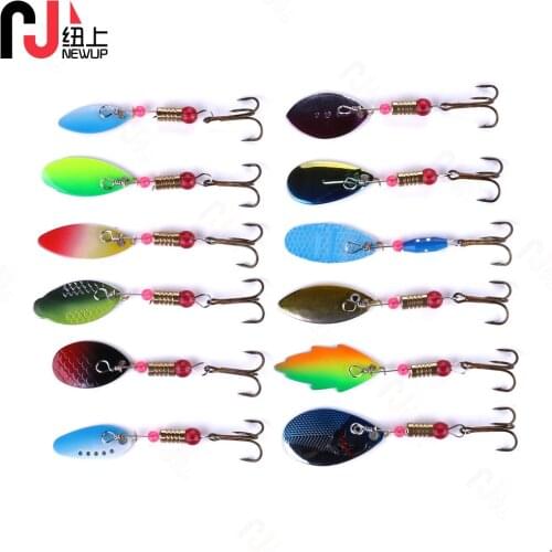 1PCS Spinner Lure Bait colorful 4.5g Spoon Lures pike Metal Fishing Lure Bass Hard Bait With 6# Hooks