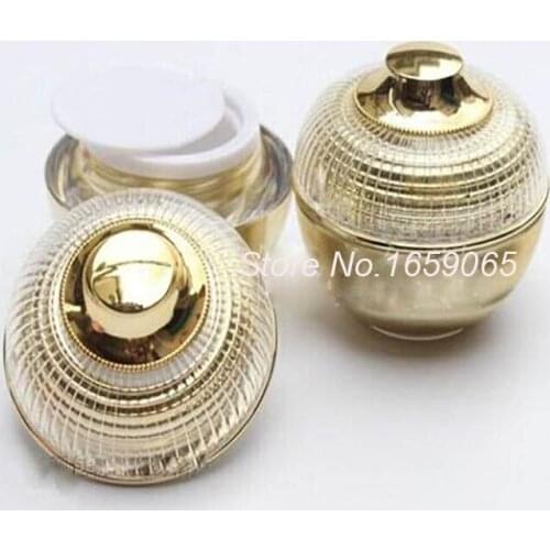 10ml gold apple shape acrylic jar plastic jar cream jar for eye cream gel moisturizer essence cosmetic packing