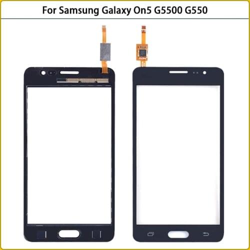 10pcs/Lot New 5.0" G5500 Touch Screen For Samsung Galaxy On5 G550 G550FY G550T Touch Panel Digitizer Sensor Front Glass Lens