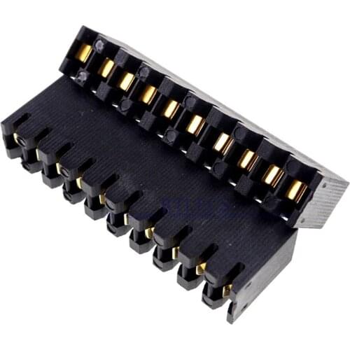 2pcs Burn In Socket 5.08 mm Pitch 10 Pin Gold plating Test connector for Axial lead Resistors / Diode PCB Board Through Holes