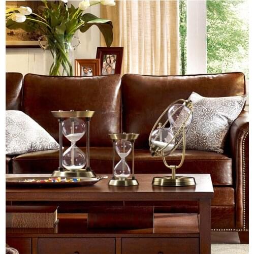 30 Minutes Simple Nordic Style Hourglass rotate 360°Metal Frame Home Office Desktop wedding decorations ornaments Crafts Gift