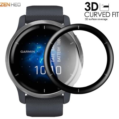 3D Curved Edge Protective Film for Garmin Venu 2 2S Full Coverage Soft HD Screen Protector Film