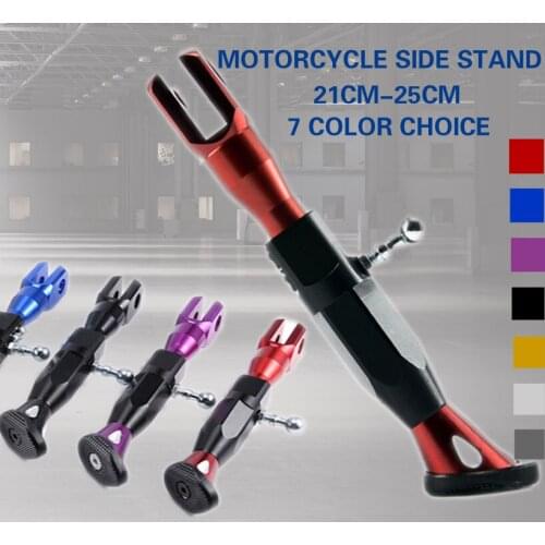 Motorcycle Accessories Motor Scooter Modified Tripod Horizon Bracket High Quality CNC Aluminum Alloy Adjustable Side Stands