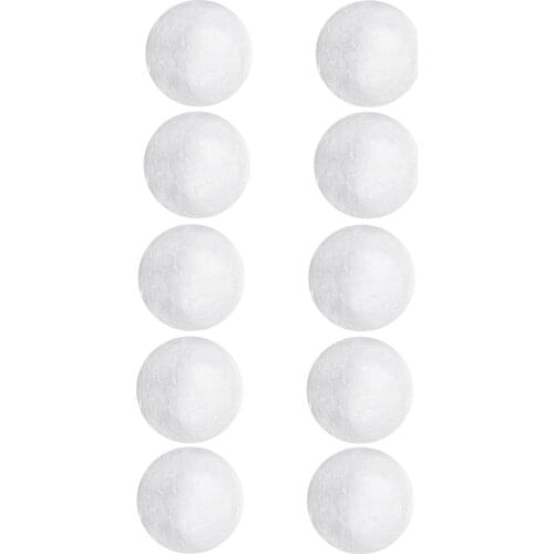10pcs White Blank Polystyrene Foam Balls Spheres Ball For DIY Craft Xmas 8cm