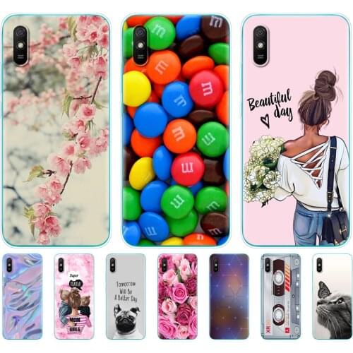 Case for xiaomi redmi 9A Silicon phone Back Cover Phone Cases For redmi 9A Soft Case 6.53 inch funds etui bumper coque