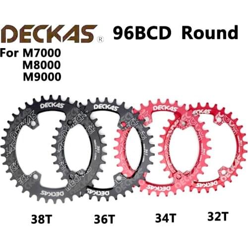 Deckas Round 96BCD Chainring MTB Mountain BCD 96 bike bicycle 32T 34T 36T 38T crankset Tooth plate Parts for M7000 M8000 M9000