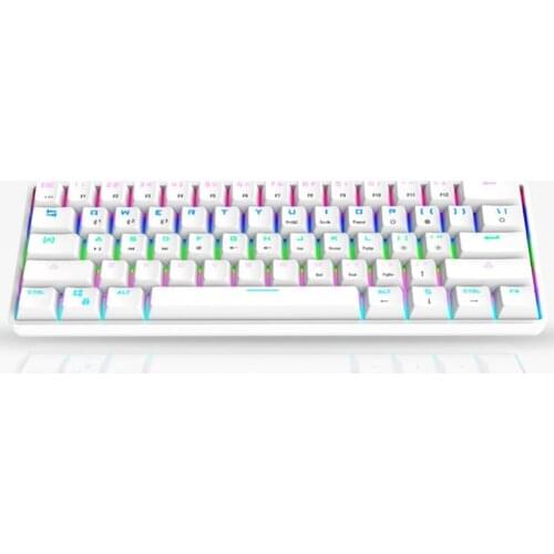 GK61 SK61 61 Key Mechanical Keyboard USB Wired LED Backlit Axis Gaming Mechanical Keyboard Gateron Optical Switches For Desktop