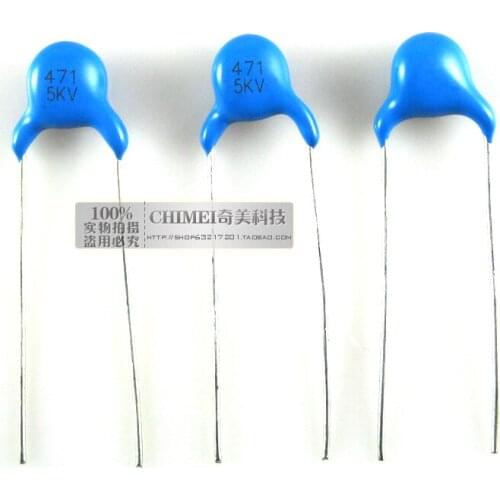 High voltage ceramic capacitor 5KV 471K capacitor used to eliminate high frequency interference