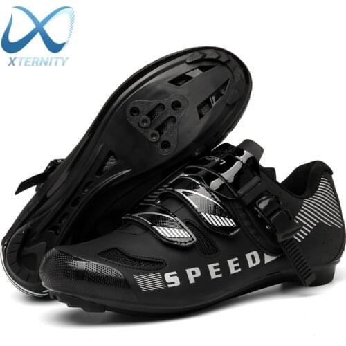 Outdoor Anti-Collision Cycling Shoes Breathable MTB Flat SPD Cleat Shoes Professional Self-Locking Sports Bicycle Sneakers Men