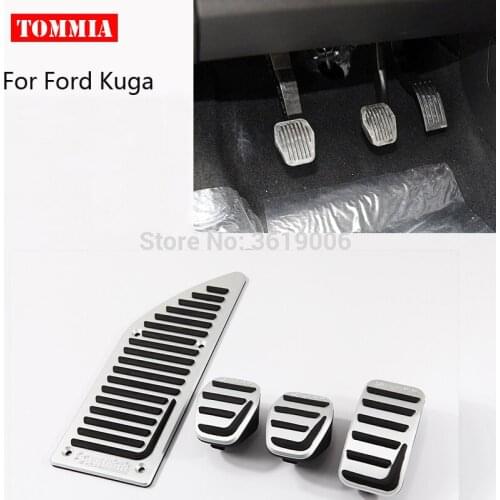Tommia For Ford Kuga 2013-2017 Pedal Cover Fuel Gas Brake Foot Rest Housing No Drilling Car-styling