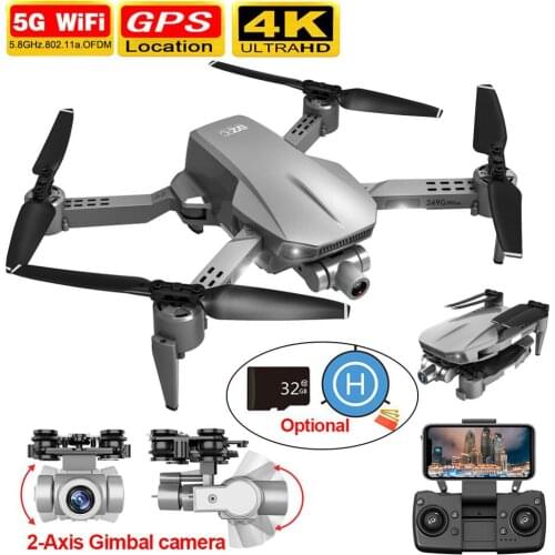 L106 pro Drone GPS with camera 4K hd 5G WiFi FPV 1200m Long Distance Professional 2-Axis Gimbal Camera Quadcopter Dron