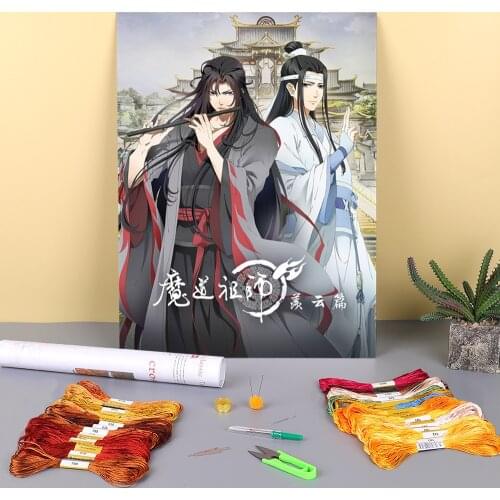 Mo Dao Zu Shi Pre-Printed 11CT Cross Stitch Full Kit Embroidery DMC Threads Knitting Painting Sewing Hobby Jewelry Gift
