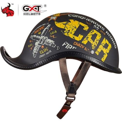 GXT Motorcycle Helmet Unisex Retro Vintage Moto Helmet Summer Open Face Scooter Biker Motorbike Racing Riding Helmet Casque Moto