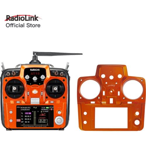Radiolink RC Transmitter AT10/AT10II Front Back Middle Cover Shell for Replacment Grey and Orange