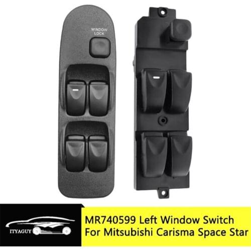 Power Window Switch For Mitsubishi Carisma Space Star 95-06 Electric Control Master Switches Front Left Side MR740599 MR792845