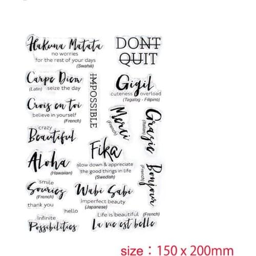 Letter Dont Quit Metal Die Cutting 2021 New Diy Die Molds Scrapbooking Paper Making Cuts Crafts Big Die