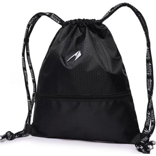 Protable Basketball Drawstring Backpack Rugged Durable Gym Pouch Cloth Shoulder Bag For Basketball Football