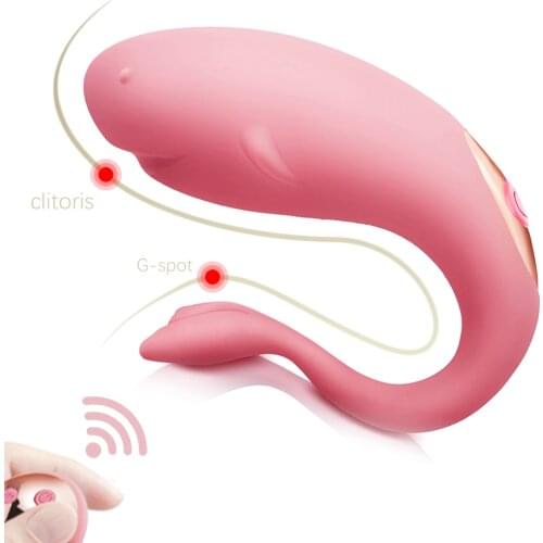 Remote Control Dual Vibration Jumping Egg Clitoral Stimulator G-spot Vaginal Massager Wearable Dildo Vibrator Sex Toy for Couple