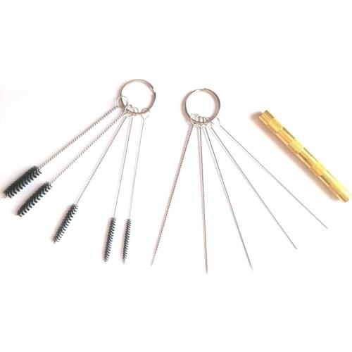Airbrush Spray Cleaning Repair Tool Metal Needle Brush for Body Painting Tattoo Airbrush Gun Nozzle Cleaner Tools