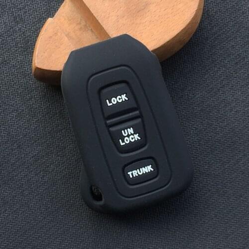 Silicone Car Key Cover Shell Fob Case Skin for Lexus LS LS430 RX330 RX350 RX 2002-2006 Smart Prox Enter 3 button key
