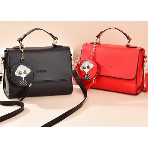 New wave single shoulder diagonal bag Korean fashion handbags Crossbody small square bag liangrui 24X12X17cm