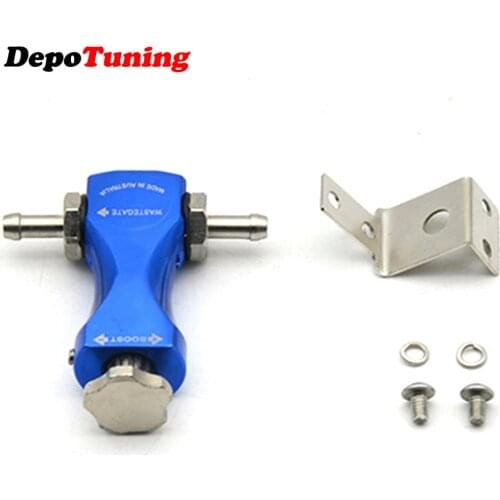 DepoTuning Blue Color Universal Boost-Tee Manual Boost Controller Turbo Charger With logo