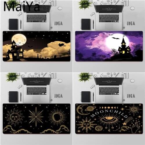 Maiya Top Quality Witches moon Tarot Unique Desktop Pad Game Mousepad Free Shipping Large Mouse Pad Keyboards Mat