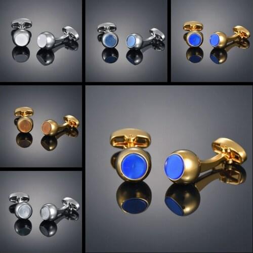 [new] simple French opal Cufflinks sleeve studs mens Business Shirt Studs mens shirt buttons