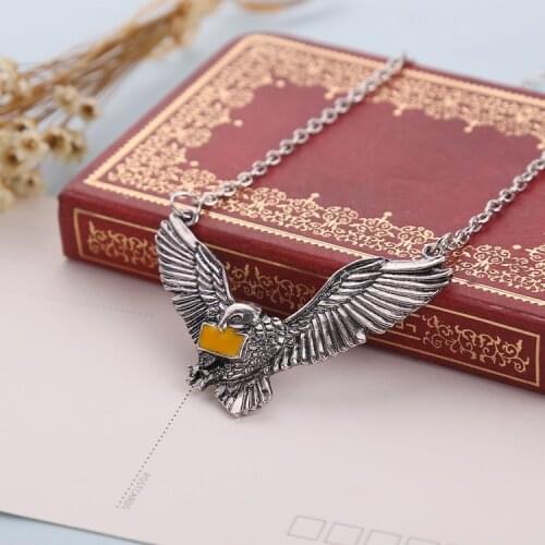 Carrier Pigeon Owl Hedwig Animal Pendants Necklaces Acceptance Letter Of School for Witchcraft and Wizardry Necklaces Jewelry