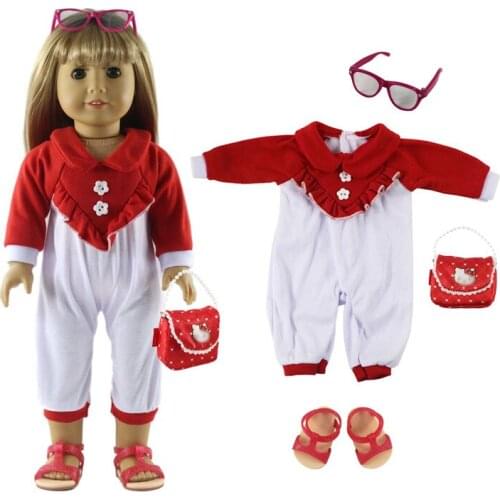 1 Set Beautiful Casual Wear Outfit Doll Clothes for 18 inch doll clothes A70