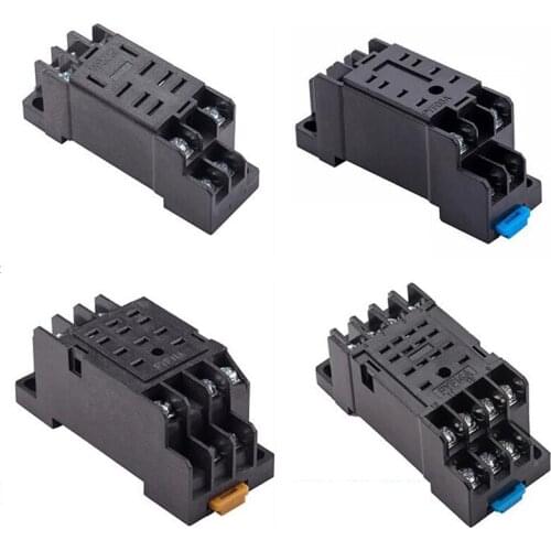 HH52P HH62P HH53P HH54P 8 pins 11 pins 14 pins relais Mini Relay Socket Base Electromagnetic Relay PTF08A PYF-08A PYF-11A PYF14A