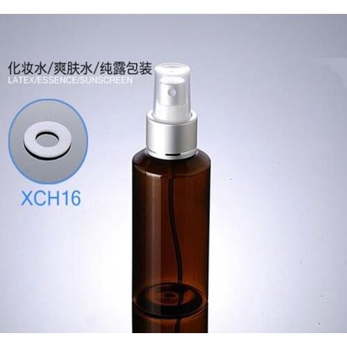 300pcs/lot 100ml Empty plastic Split charging bottle, 100cc Brown Spray Bottles with Silver Sprayer
