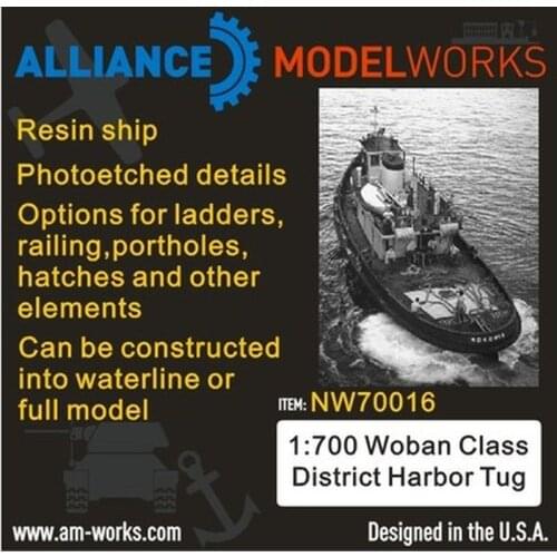 AM-WORKS NW70016 1/700 Woban Class District Harbor Tug - Upgrade Detail Set